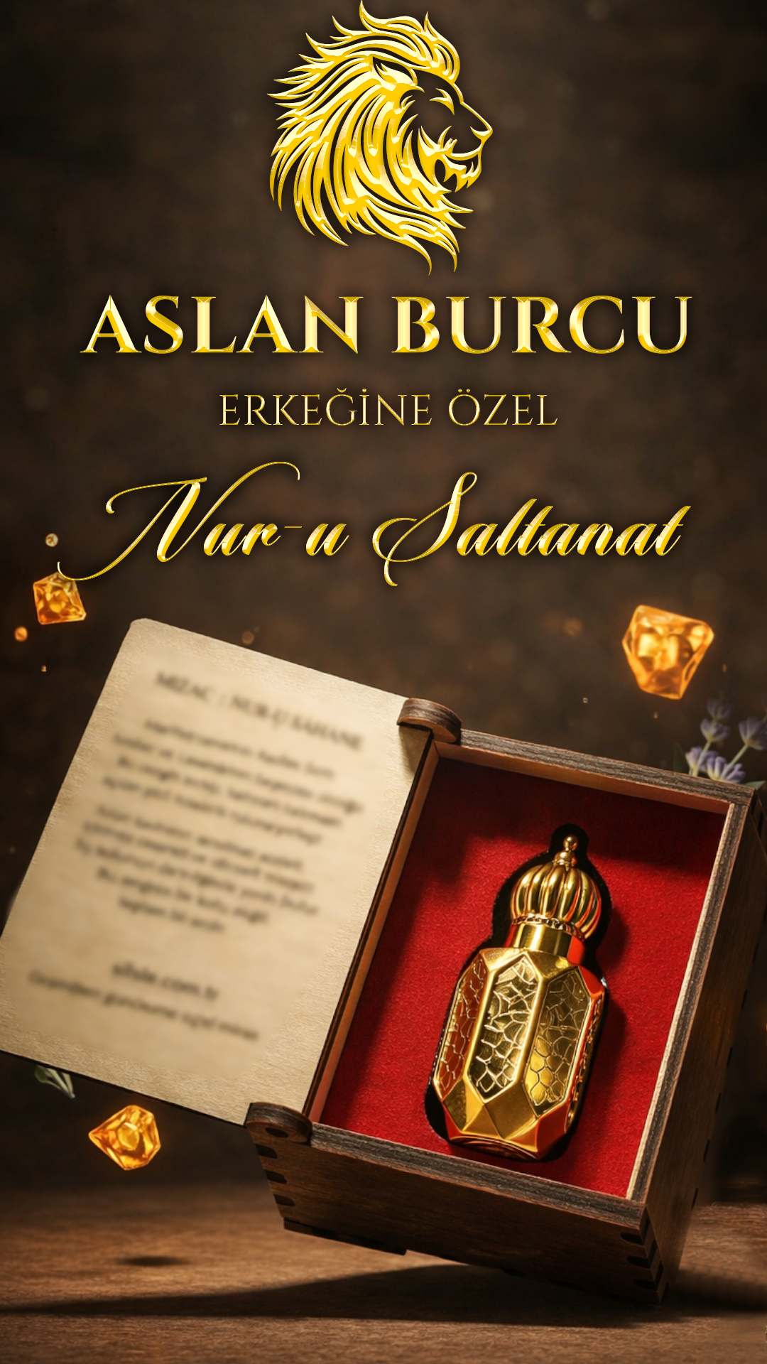 Nur-u Saltanat | Aslan Burcu Erkeği Parfümü & Alkolsüz Esans