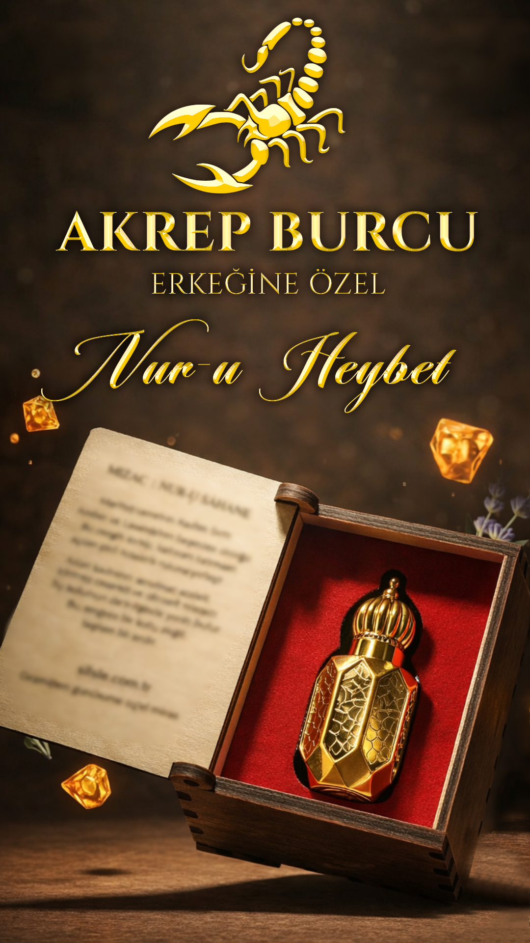 Nur-u Heybet | Akrep Burcu Erkeği Parfümü & Alkolsüz Esans